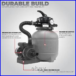 12 Sand Filter 2400GPH 1/4HP Pump for 10,000 Gallons Above-Ground Swimming Pool