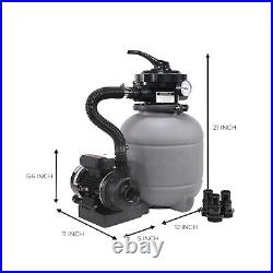12 Sand Filter 2400GPH 1/4HP Pump for 10,000 Gallons Above-Ground Swimming Pool