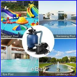 13 Sand Filter Pump for Above Ground Pools 2450GPH Swimming Pool Pump withPressur