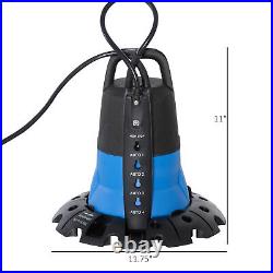 1/4 HP Submersible Swimming Pool Cover Pump with 33' Power Cord, 1050 GPH