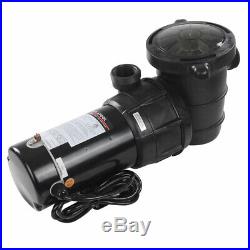 1.5HP Swimming Pool Water Pump Above Ground Motor Strainer Efficient 3450RPM