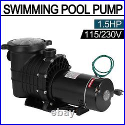 1.5-2.5HP In/Above Ground Swimming Pool Pump Motor Generic with Strainer 115-230V