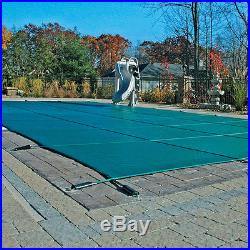 20'x40' GREEN MESH Inground Rectangle Swimming Pool Winter Safety Cover 12 Year
