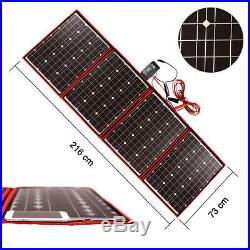 220W 18V Solar Panel Flexible Foldong+Controller Super Light Kit Camping Mono