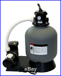 22 Above Ground Sand Filter System with 1.5 HP Pump 220 lb Sand Capacity
