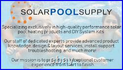 2-Pack SwimEasy High-Performance Solar Pool Heater Panel, 4' X 12' / 2 Header