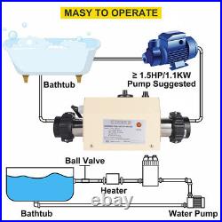 3KW 220V Electric Swimming Pool Water Heater Thermostat Bathtub SPA Heating Pump