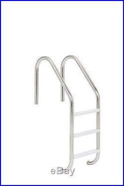 3-Step Polished Stainless Steel Swimming Pool Ladder For Inground Pools