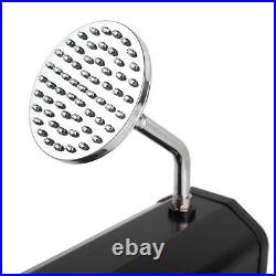 9.2 Gallons Solar Heated Shower Spa Poolside Beach Hot/Cold Base Outdoor Black
