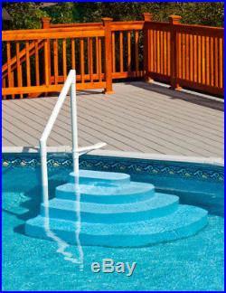 Above Ground Pool Steps Ladder Rail Doubles As Seating