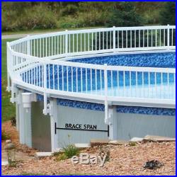 Above Ground Swimming Aluminum White Pool Safety Fence Kit A 08 Spans