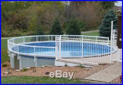 Above Ground Swimming Aluminum White Pool Safety Fence Kit A 08 Spans