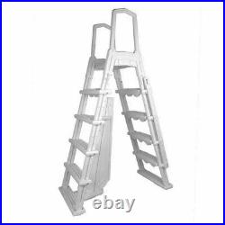 Aqua Select Flip-Up A-Frame Ladder for Above Ground Pools 48-54H
