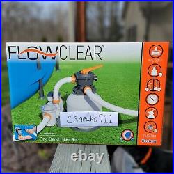 BestWay Flowclear 2200 Gallon Large Above Ground Swimming Pool Sand Filter Pump