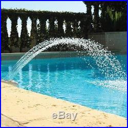 Colorfoul Pool Accessory Lights Show Waterfall Fountain Above Ground withLED Light
