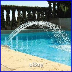 Colorful Pool Accessory Lights Show Waterfall Fountain Above Ground withLED Light