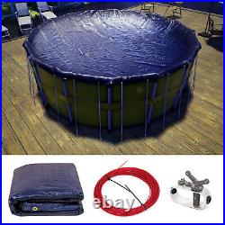 ColourTree Inground Above Ground WInter Pool Cover Round (We Make Custom Sizes)