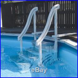 Confer CCX-AGB 4-Step Blue Curve Above Ground Swimming Pool Entry System Step