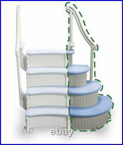 Confer Plastics CCXAG-B Blue Curve Above Ground Corner Add-On Swimming Pool Step