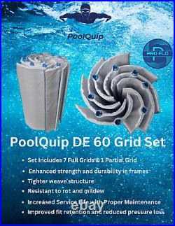 DE 60 Grid Set by POOLQUIP Professional Grade