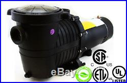 Energy Efficient Variable Speed 1 HP Swimming Pool Pump Strainer UL LISTED 2
