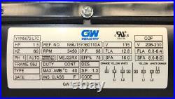 GW YYN5672-L7C 1.5 HP 3450RPM 1.3 Service Factor 56J Frame Pool Pump Motor
