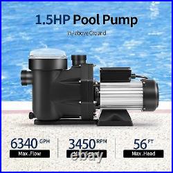 Hayward 1.5HP 2-Speed Swimming Pool Pump Motor Strainer Basket In/Above Ground