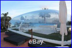 Inflatable Above Ground Swimming Pool Solar Dome Cover Tent With Blower & Pump