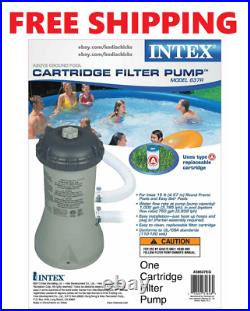 Intex 1000 GPH pump Krystal Clear Cartridge Filter Pump for Above Ground Pools