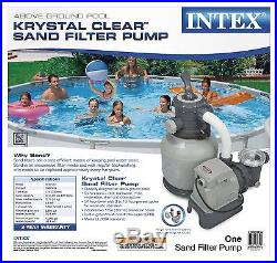 Intex 2100 GPH Krystal Clear Sand Filter Swimming Pool Pump 28645EG