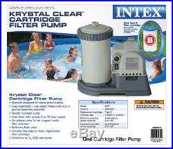 Intex 2500 GPH Krystal Clear Pool Filter Pump with Timer 28633EG (Open Box)