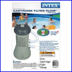 Intex 28637EG 1000 GPH Easy Set Above Ground Swimming Pool Filter Pump System