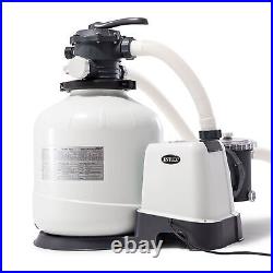 Intex 3000 GPH Pool Sand Filter Pump with Automatic Timer and Automatic Skimmer