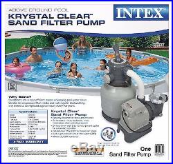 Intex Krystal Clear 2100 GPH Above Ground Easy Set Pool Sand Filter Pump 28645EG