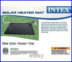Intex Solar Mat Above Ground Swimming Pool Water Heater Black 28685E