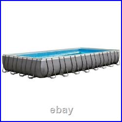 Intex Ultra Frame 32' x 16' Rectangle Metal Frame Pool with Sand Filter Pump