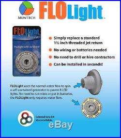 LED Above Inground Swimming Pool Flo Light Wireless Universal Return FloLight