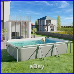 NEW Garden Swimming pool rectangular with pump outdoor swimming pools Paddling