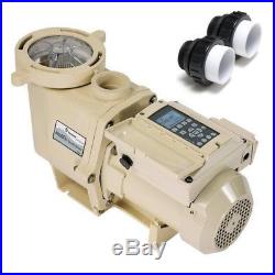 Pentair IntelliFlo VS Pool Pump withBuilt-in Timer 011018 with Unions