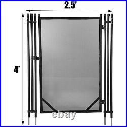 Pool Fence Gate For In-ground Swimming Pool Safety Fence4x2.5Ft Enhanced Protect