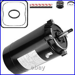 Pool Pump Motor and Seal Replacement Kit For Hayward Super Pump, Max Flow UST1102