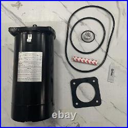 Pool Pump Motor and Seal Replacement Kit For Hayward Super Pump, Max Flow UST1102