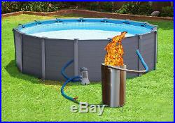 Poolheizung Feuer Poolofen Pool Holz Fire Twister Pro