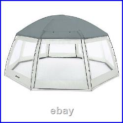 Round Pool Dome Tent Cover Canopy Swimming Pool Enclosure Protector Shelter Dome