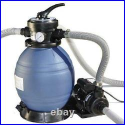 SAND MASTER Sand Filter Above Ground Pool System with Hi-Flo Single Speed Pump