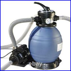 SAND MASTER Sand Filter Above Ground Pool System with Hi-Flo Single Speed Pump