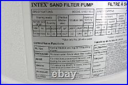 SEE NOTES INTEX 26645EG SX2100 Krystal Clear Sand Filter Pump for Pools 12in