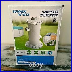 SHIPS TODAY Summer Waves 1000GPH Universal Filter Pump for Above Ground Pool