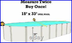 SmartLine 18' x 33' x 52 Oval Unibead Mosaic Swimming Pool Liner 25 Gauge