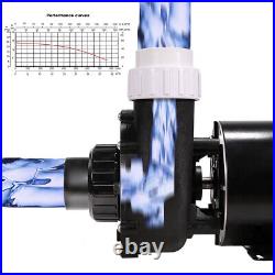Spa Pump Motor Single Speed Hot Tub Pump 2 Discharge Intake 220V 2.0HP Motor